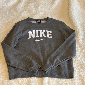 Nike Women's Charcoal Crew Neck Sweater